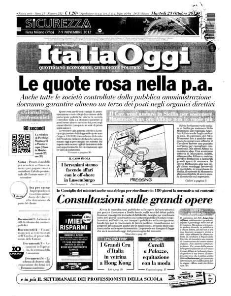 Italia oggi : quotidiano di economia finanza e politica